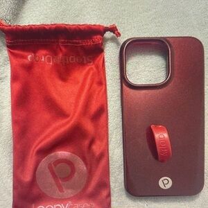 Pop Metallic Red Phone Case iPhone 14 Pro Max